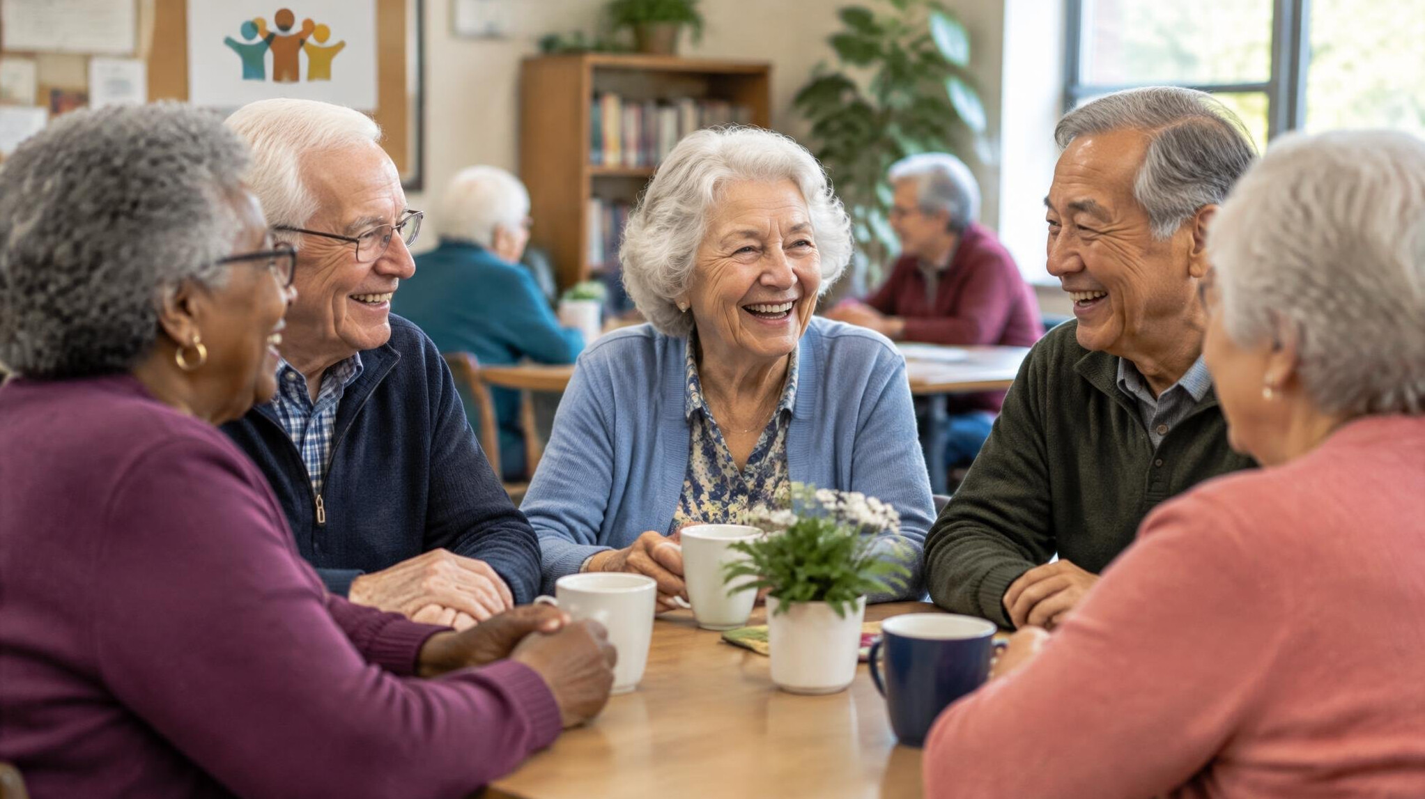 senior group gathering