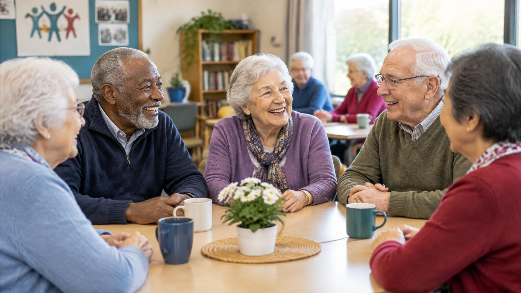 senior group gathering