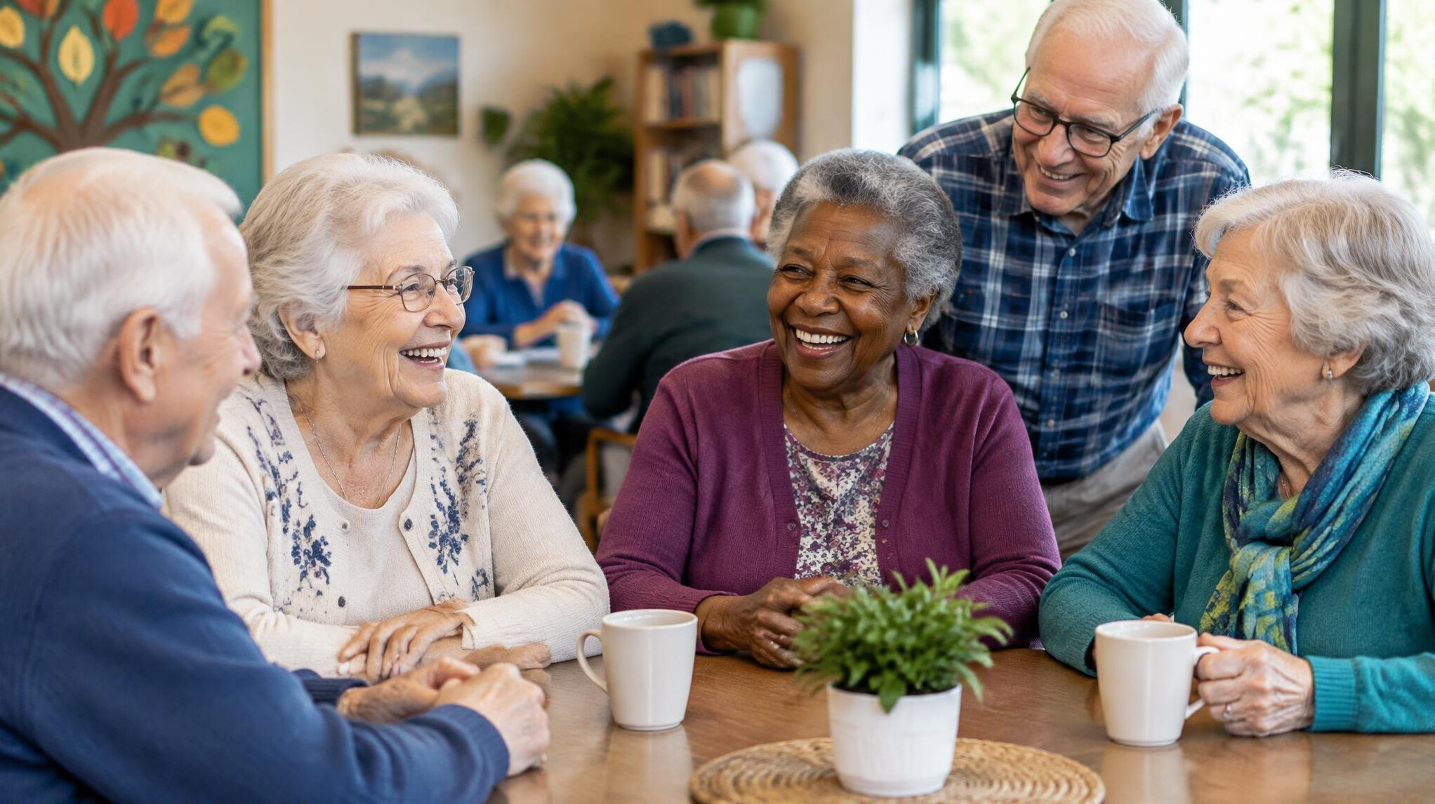senior community gathering